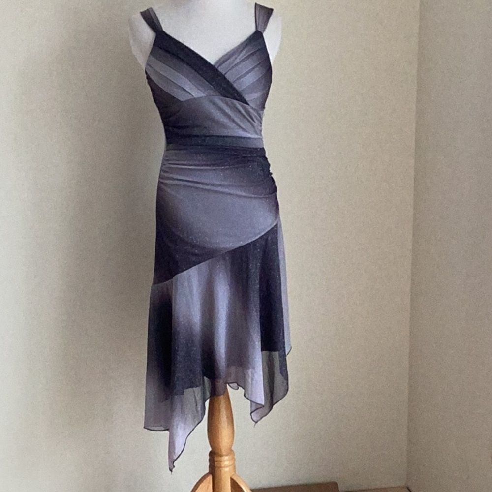 cocktail dress by Trixxi say shades of gray with sparkles size small